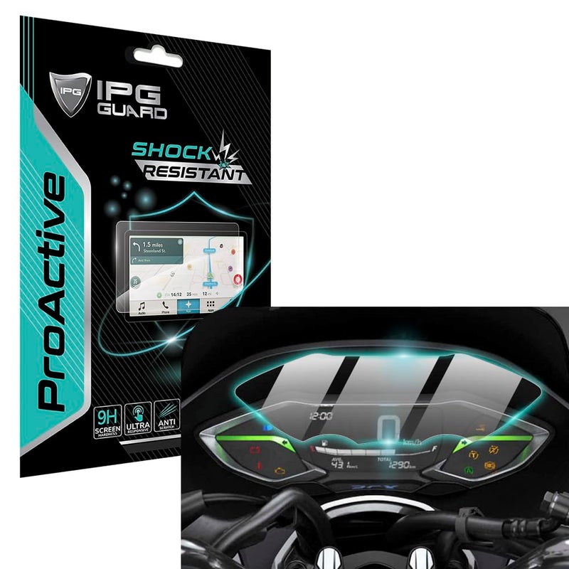 IPG Proactive Compatible with Honda 2021-2025 PCX 160 / PCX 125 Motorcycle Instrument Cluster Speedometer 9H Hardness Screen Protector Nano Ceramic Film Ultra Responsive for PCX 160-125 - Image 1